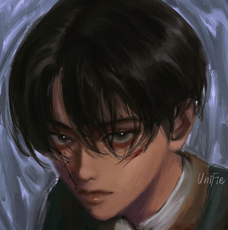 headshot painting