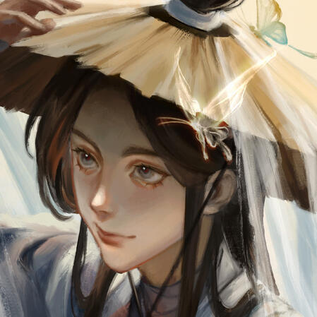 headshot painting